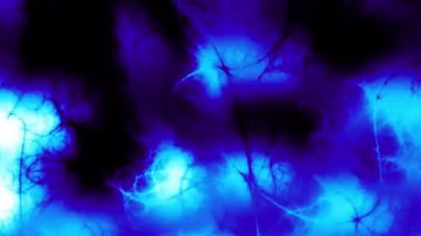 Soyut Mavi Fantezi Fraktal Döngü Arkaplanı