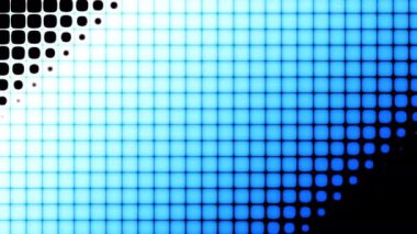 Beyaz noktalı 4k Döngü Soyut dinamiği. Motion modern animasyon. Moda dalgalı afiş şablonu. Doku yarım ton noktaları deseni. Noktalı animasyon gradyanı