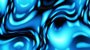 Siyah bir zeminde soyut lav kabarcıkları yüzüyor. 4k döngüsü