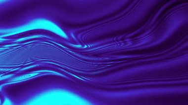 Dalgalar 4k dikişsiz döngü ile soyut mavi eğimli arkaplan