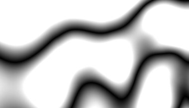 Dinamik siyah ve beyaz soyut dalgalar izleyicileri büyüleyen ruhani ve çarpıcı bir görsel etki yaratıyor.