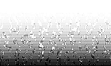 Beyaz arka planda siyah. Siyah ve beyaz grunge etkisini eritiyor. Vektör İllüstrasyonu