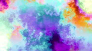 gökyüzünde renkli bulutlar