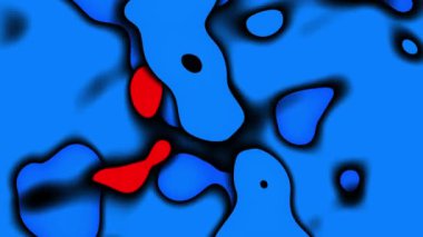 Kağıt kesiği şekilli üç boyutlu bir arkaplan. Soyut, dikişsiz döngü görüntüleri. Mavi oyma sanatı.