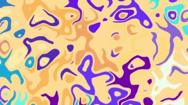 Çalkantılı Dönen Turuncu - Mor Soyut Arkaplan Animasyonu