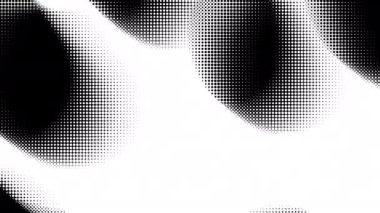 Canlandırılmış soyut teknoloji siyah arkaplan rastgele noktalar ve ızgara 4K.