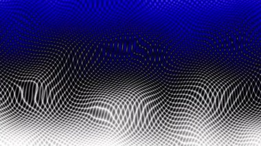 Yoğun kablo yüzeyi hareket ediyor. Üç boyutlu formun döngüye hazır animasyonu.