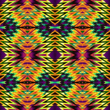 Navajo stil geometrik seamless modeli