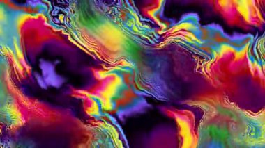 Değişen Gökkuşağı Renkleri ile Sıvı Sabun Yüzeyi. Makro.