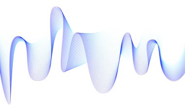 Dinamik dalgalar ve çizgilerle soyut vektör arkaplanı. Tasarım için uygun tasarım