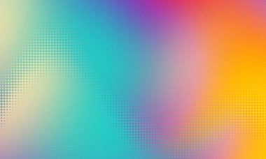 Vektör yarım ton eğim etkisi. Canlı, soyut bir arkaplan. Retro 80 'lerin biçim renkleri ve dokuları