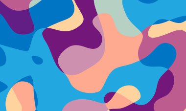 Karalama tarzında eğlenceli, soyut bir arkaplan. El çizimi şekilleri ile basit oyuncu tasarım