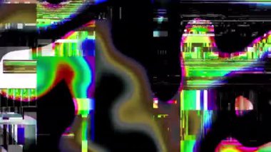 Eşsiz Tasarım Soyut Dijital Piksel Gürültü Bağlantısı Hatası Video Hasarı