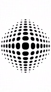 Göstericiyi büyüleyen noktalı şekillerin simetrik düzeniyle çarpıcı bir geometrik kompozisyon