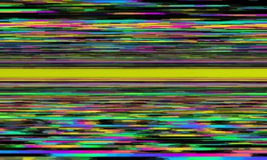 Arızalı kamera etkisi. Retro VHS arka planı. Eski video şablonu. Sinyal yok. Statik televizyon sesi, kötü televizyon sinyali.