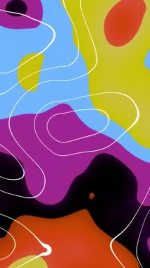Bu canlı soyut tasarım renkli dalga desenleri, yaratıcı projeler, dijital sanat ve modern arka planlar için idealdir.