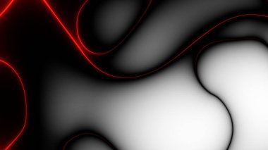 Organik hareketli kırmızı fütüristik teknoloji arka planı. Enerji kaplama satırları arka planı