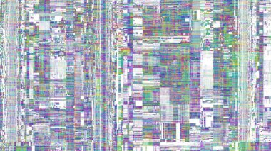 TV gürültüsü statik etkisi, soyut arıza arka planı. Fraktal dijital sanat modeli.