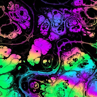 Soyut, dalgalı, harika, psikedelik arka plan.