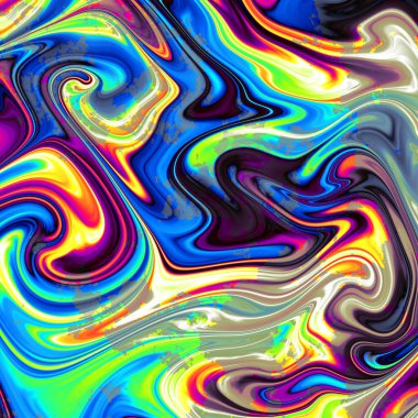 Soyut, dalgalı, harika, psikedelik arka plan.