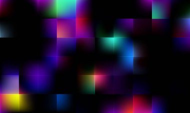 This mesmerizing abstract artwork features captivating mosaic patterns illuminated by dynamic light effects against a dark background clipart