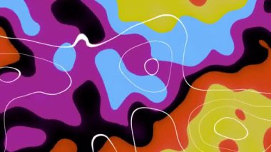 Bu canlı soyut tasarım renkli dalga desenleri, yaratıcı projeler, dijital sanat ve modern arka planlar için idealdir.