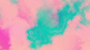 Yumuşak pastel pembe ve mavi bulutlu rüya gibi bir soyut döngü. Rahatlama ve sükuneti çağrıştıran sakin tasarımlar için ideal.