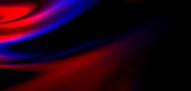 Lacivert soyut arkaplan ultraviyole neon ışığı, bulanık ışık çizgileri, dalgalar