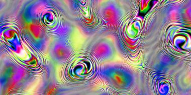 Dinamik, renkli soyut Psikedelik desen ve canlı renkler, yaratıcı projeler ve görsel uyarılma için mükemmel..