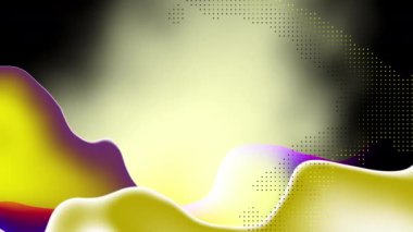 Döngülü animasyon. Yumuşak renklerde soyut dalgalı arkaplan. Modern renkli duvar kağıdı.