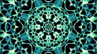 Ramazan Kareem, Kurban Bayramı ve Kurban Bayramı grafik animasyonu, döngüye tabi İslami tasarım. Yeşil 3d döngü Mandala