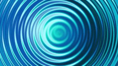 Çember tünel animasyonu 4K arkaplan, Gradient 3D daire çizgileri döngüsü ile soyut tepe eğrisi