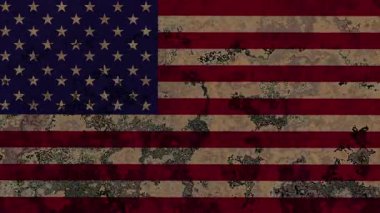 Amerikan bayrağı grunge desenli