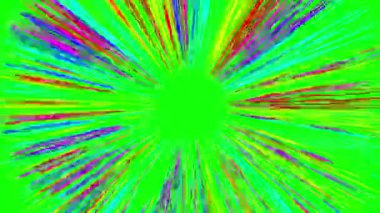 Radyal hız ya da çizgi film arkaplanı. Manga çizgili arka plan. Kusursuz döngü. Yeşil ekran, kromakey