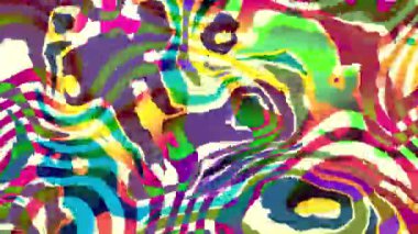 Yaz müzik festivali için renkli soyut psikedelik sıvı arka plan. VJ döngüsü arkaplanı