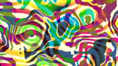 Yaz müzik festivali için renkli soyut psikedelik sıvı arka plan. VJ döngüsü arkaplanı