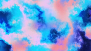 4k 'lık soyut döngü videosu. Döngü oynatmak için kusursuz soyut dalgalı psikedelik arkaplan. Dalgalı yüzey. Bulutlu nebula arka planı. Doğal retro renkler.