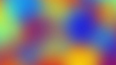 Hareket eden neon rengi gradyanı. Soyut bulanık renk arkaplanı. Holografik gradyan gökkuşağı döngüsü çevrilebilir animasyonu. Moda, canlı ekran koruyucusu. Çok renkli sıvı. Sarı mavi menekşe pembe renkler