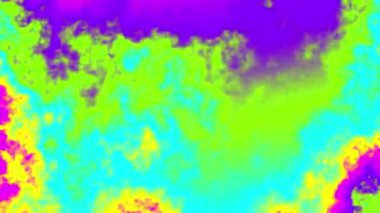 Neon ışığı yumuşak bulutlar hareket arkaplanı. Döngü arkaplanı