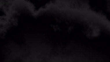 Kara Sis Duman Kaplaması Kara Arkaplanda. Siyah döngü arkaplanı.