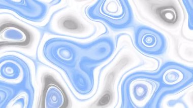 4K açık mavi ve gri soyut topografik harita animasyonu sıvı hatları ve kusursuz döngü etkisi