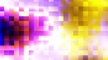 Mozaik büyüsü parlayan kareler soyut döngü arkaplanı