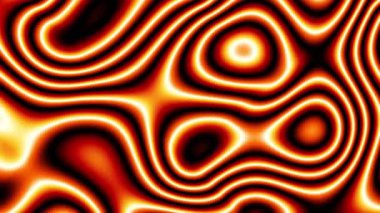 Kusursuz kıvrımlı soyut dalga çizgileri animasyon arkaplanı. Turuncu renkli dalgalı çizgiler hareket ediyor. Düz hareketli grafikler arka planı.