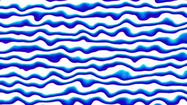 Dinamik dijital tasarımlar için ritmik dalgaların kusursuz mavi çizgileri. Döngü arkaplanı