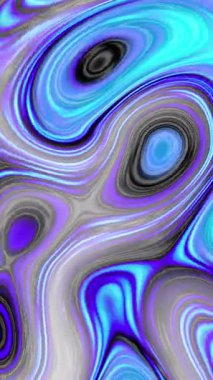 Parlayan karışık renk dalgalarının Neon soyut holografik arka planı. Dalgalı yüzeyde parlayan daire şekilleri. Ses, yapay zeka ya da veri analizi için modern şablon. Teknoloji konsepti