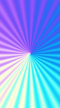 3D mavi dikey zemin döngüsü, pırıl pırıl parıldayan altın parıltısı, parlak ışınlar merkezden hareket ediyor, 4k