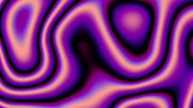 Güzel soyut mor dalga canlandırmalı arka plan eğri şekilli akışkan hareketli
