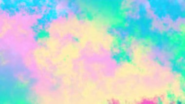 4k 'lık soyut döngü videosu. Döngü oynatmak için kusursuz soyut dalgalı psikedelik arkaplan. Dalgalı yüzey. Bulutlu nebula arka planı. Doğal retro renkler..