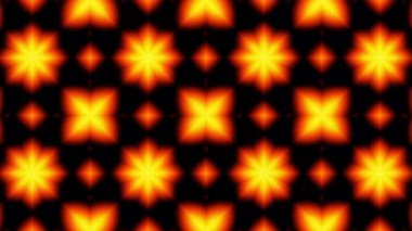 4k 'lık soyut döngü videosu. Kaleydoskop dalgalı psikedelik arkaplan