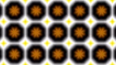 4k 'lık soyut döngü videosu. Kaleydoskop dalgalı psikedelik arkaplan